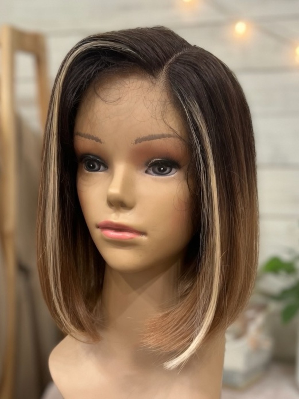 Laude & Co. Synthetic Lace Front Bob Wig - lace cut, NEVER WORN, natural blend